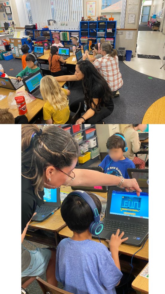What an amazing week of #HourOfCode it's been so far! Special thanks to our awesome Tech & Innovation team members, Alexis & Rocio. @PUSDinnovate @PowayUnified