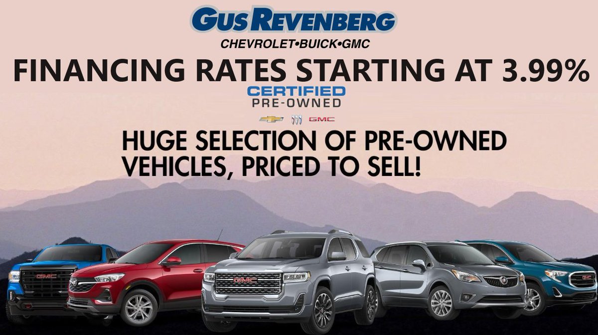 Check out our selection of Certified Preowned Vehicles!  Financing rates starting at 3.99% on select models!
bit.ly/3GvlS0U