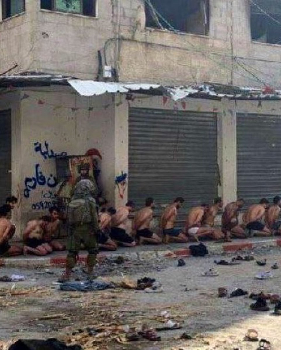 Muhammad_Saewad's tweet photo. BREAKING NEWS‼️
Pasukan Zionis menangkap sejumlah Warga Sipil di Beit Lahia Gaza, menelanjangi mereka di cuaca musim dingin ini, lalu mengangkut mereka ke lokasi yang belum diketahui. Termasuk di antaranya  jurnalis Diyaa al Kahlout. https://t.co/5R2YE3AZxP