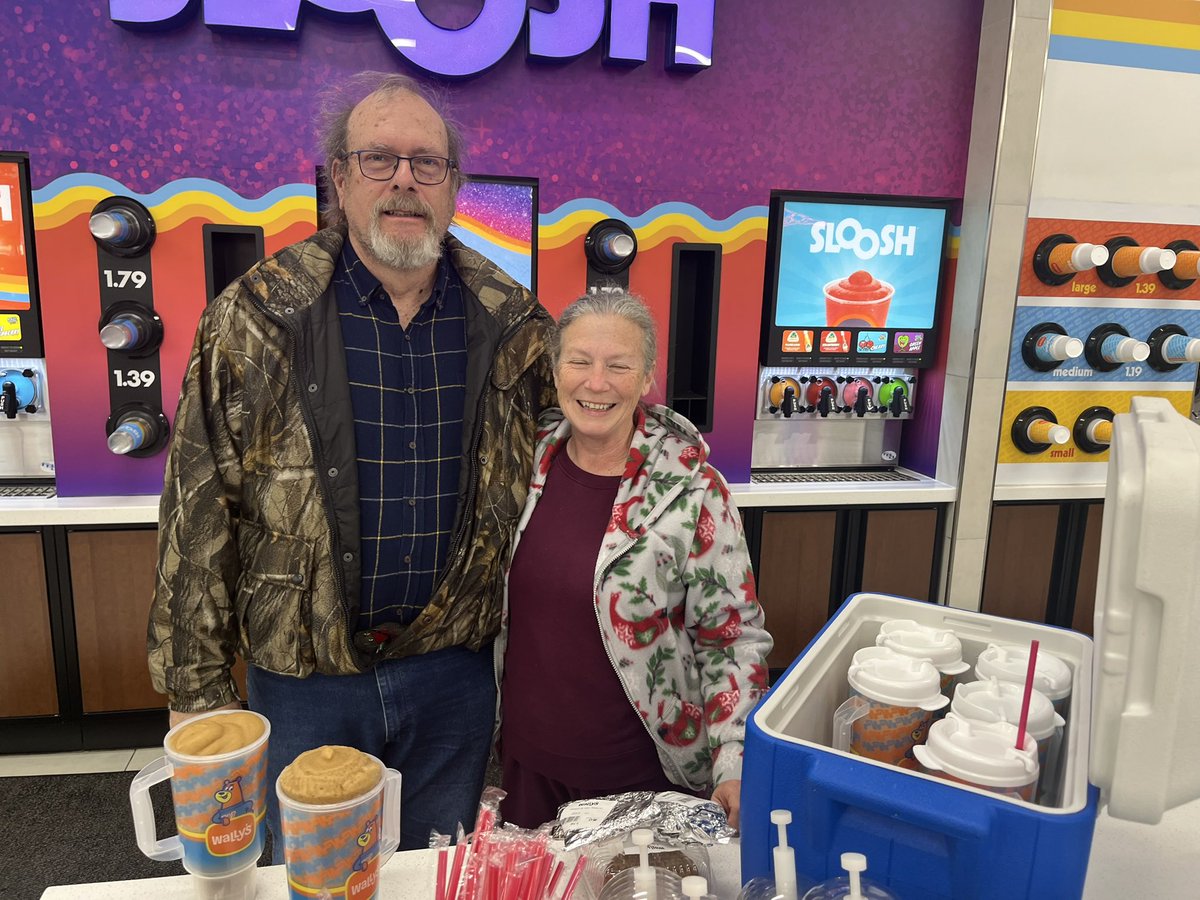 When your visiting the grandkids you come prepared with a cooler of sloosh! #BestGrandParents! #HomeoftheGreatAmericanRoadTrip
