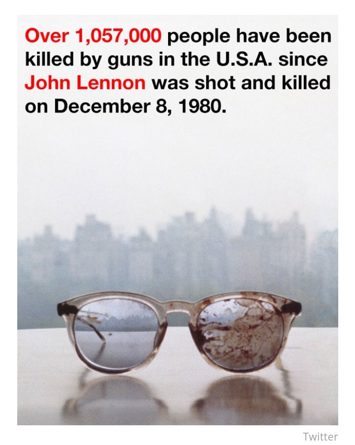 MASS shootings haunt our nation’s collective conscience. Lennon was shot on December 8, 1980 in NYC. #JohnLennon #yokoono