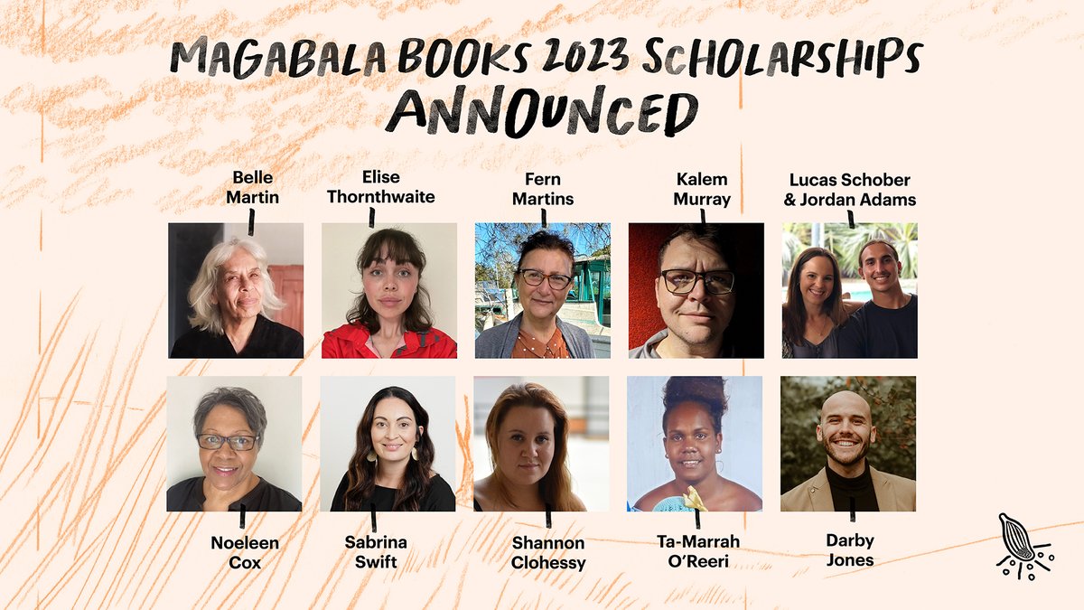 Magabala Books is thrilled to announce the recipients of the 2023 Creative Development Scholarships. These 11 First Nations creators will be supported to complete creative development projects throughout 2024.  Read more here: magabala.com/blogs/news/cre… #MagabalaBooks