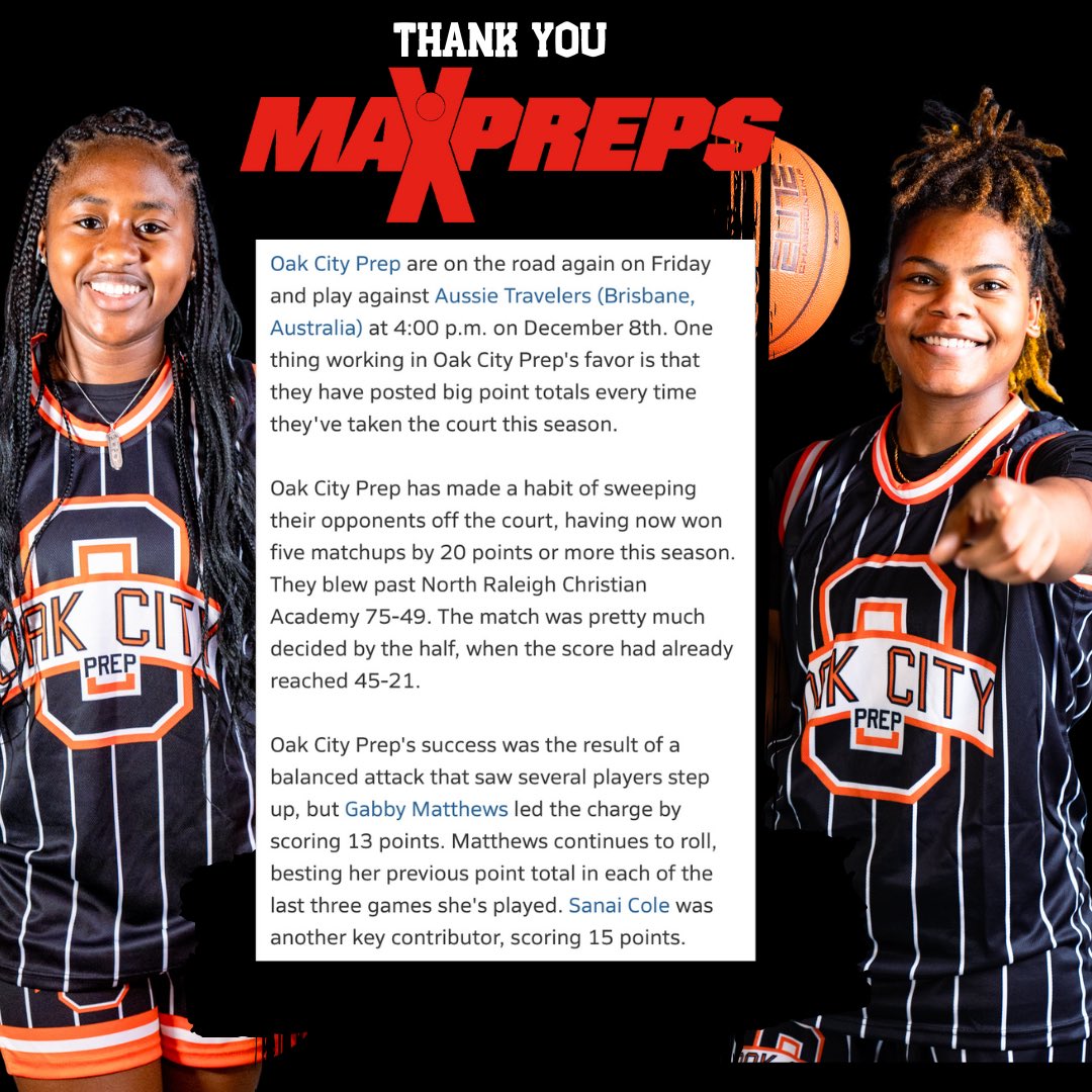'Gratitude overload! 🙏 Being recognized by @MaxPreps is an incredible honor for our team. Your acknowledgment means the world to our program. Thank you for shining a spotlight on our hard work and dedication! 🌟 #Honored #TeamRecognition #MaxPreps'