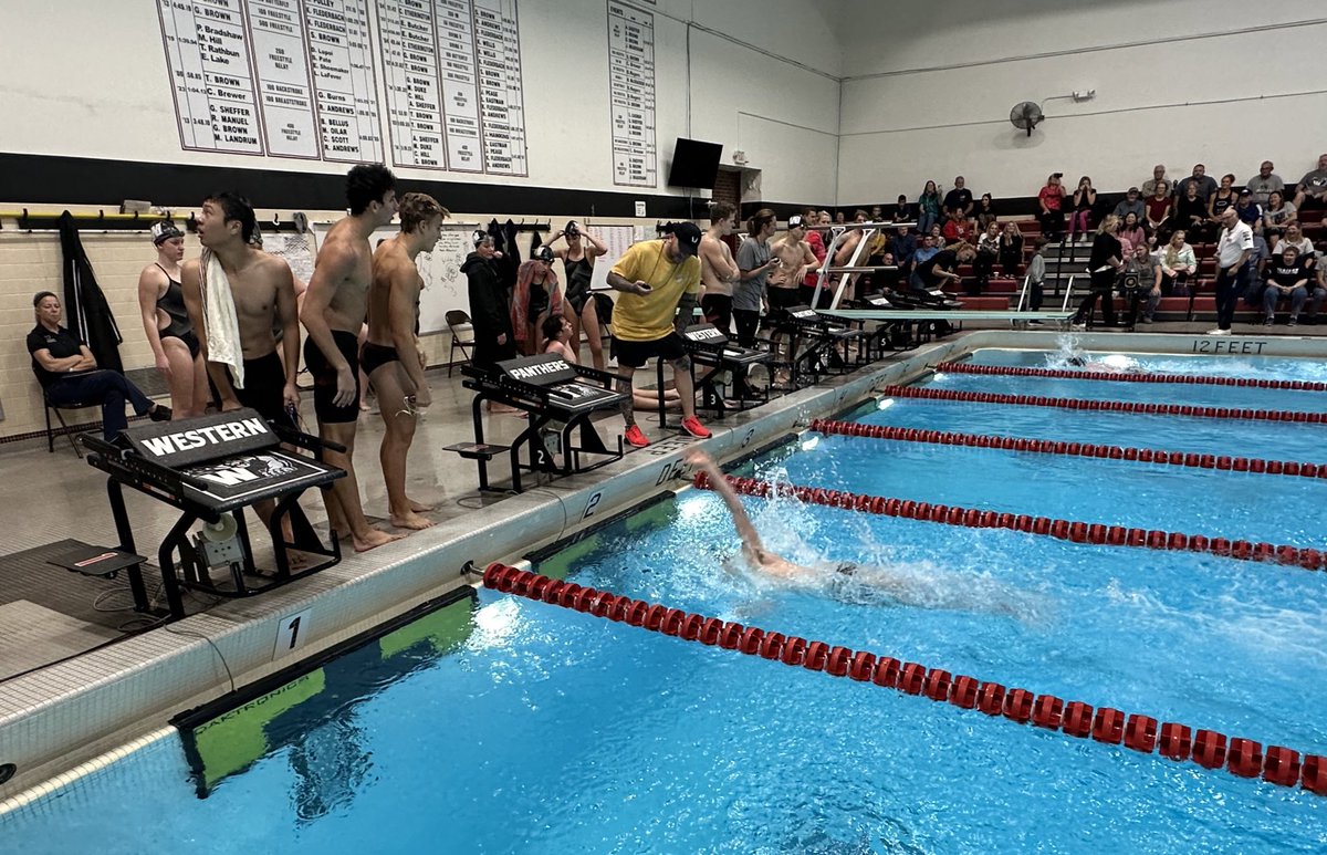 whs_swim's tweet photo. Both teams added a couple more wins to their record by defeating Tipton. Gracie Burns was a double winner for the @WHSswimminwomen.  Kole Shock and Landon Gibbs-Whalen were both triple winners for the guys. https://t.co/pg2Fp3sie8