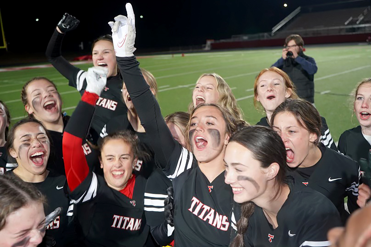 OconeeCoSchools's tweet photo. North Oconee's flag football team defeated Calvary Day 6-2 and Columbus 13-7 on Thursday at Titan Stadium to qualify for Monday's Class A-4A state championship game at Mercedes-Benz Stadium in Atlanta. #OconeeFamily https://t.co/zwJI3Z86Rf