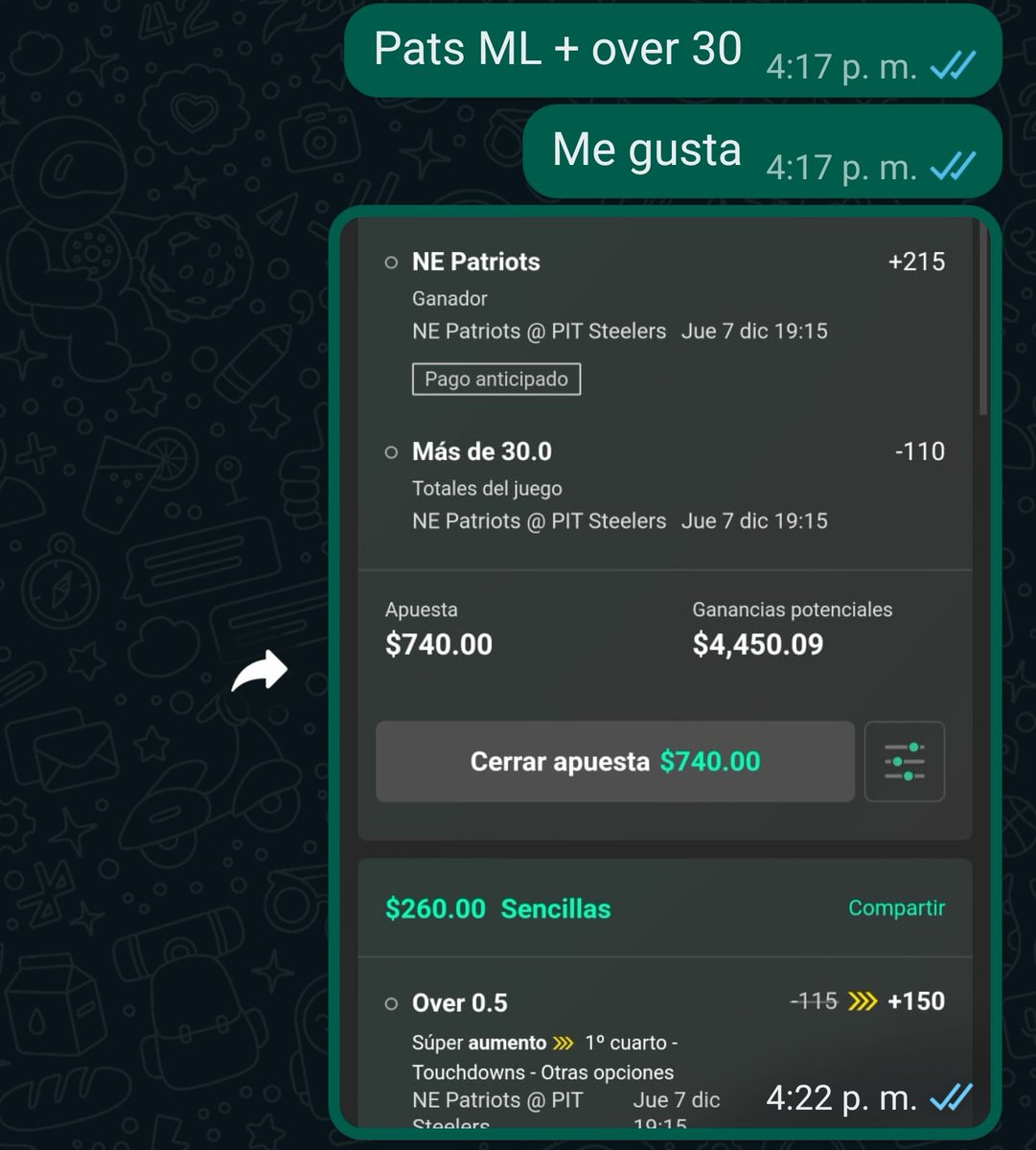ExpertosPicks's tweet photo. ¡Qué manera de regresar! 🤯

Se pega parlay y super aumento 🚀🚀🚀

#EstamosDeVuelta #TNF https://t.co/vhpIDBbbh5