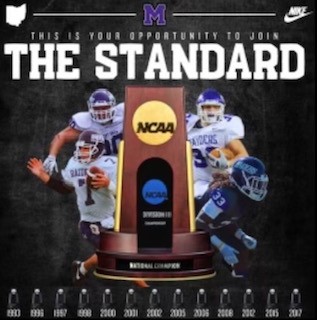 I had an amazing official visit today <a href="/MountUnionFB/">Mount Union Football</a> with <a href="/CoachGeoffDartt/">Geoff Dartt</a>, <a href="/D_Ely6/">Daryl Ely</a>, <a href="/Coach_allendl/">Dan Allen</a>. I was honored to receive an OPPORTUNITY to play for the 13x National Champions!