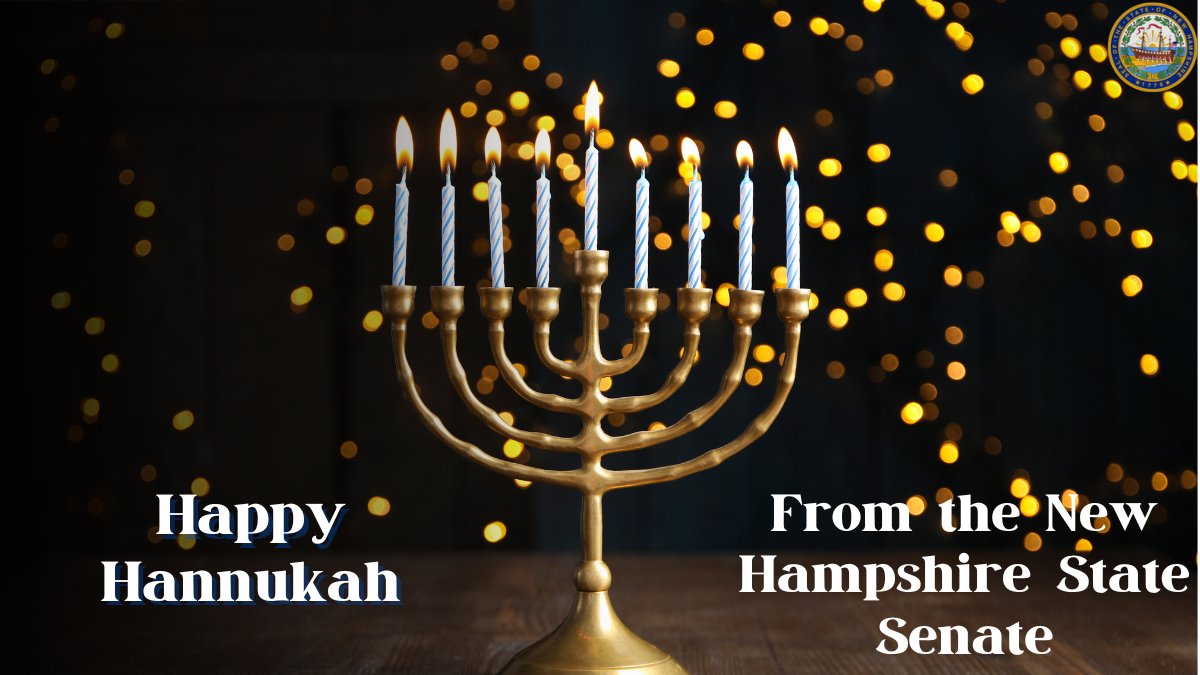From the New Hampshire Senate, we wish you a Happy Hannukah. #Hannukah2023