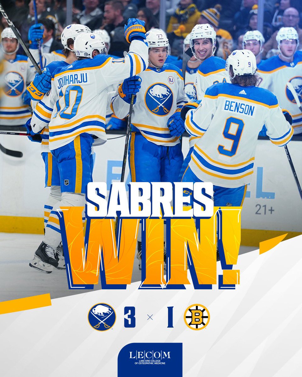 SABRES. WIN. 😤

#LetsGoBuffalo