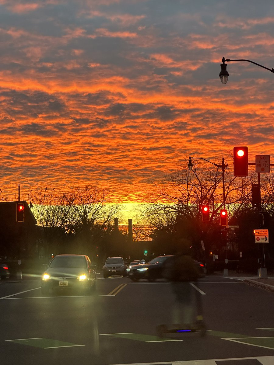 Beautiful sunset on the Hill. #bikedc