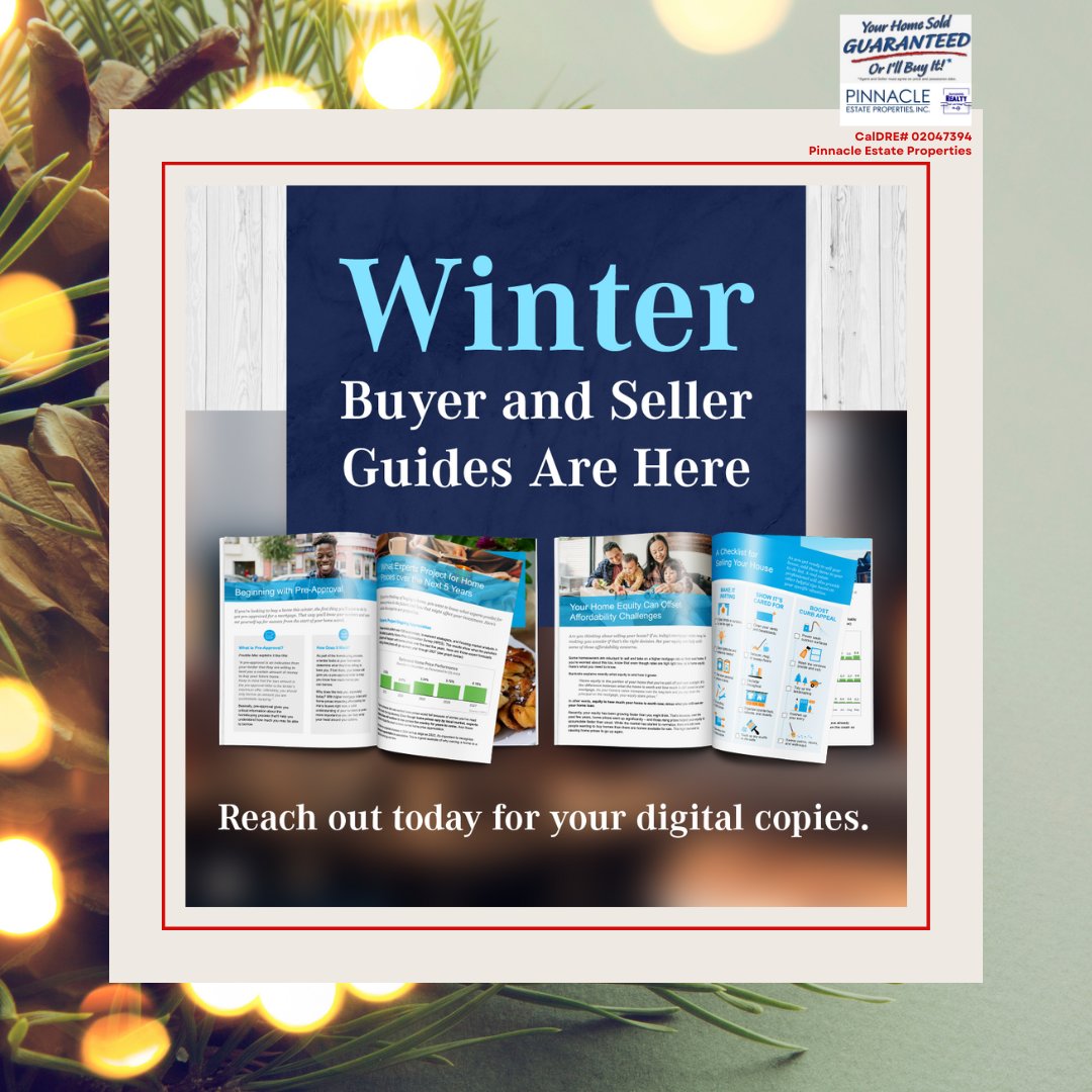Winter Buyer and Seller Guides (818) 691-1337 teamlengyelrealty.com Team Lengyel/Pinnacle Estate/Properties/CalDRE#02047394 #teamlengyel #SecondMileService #realestateguides #easy #buyingahome #marketinsights #homebuying #realestategoals #realestateagency #advice #market