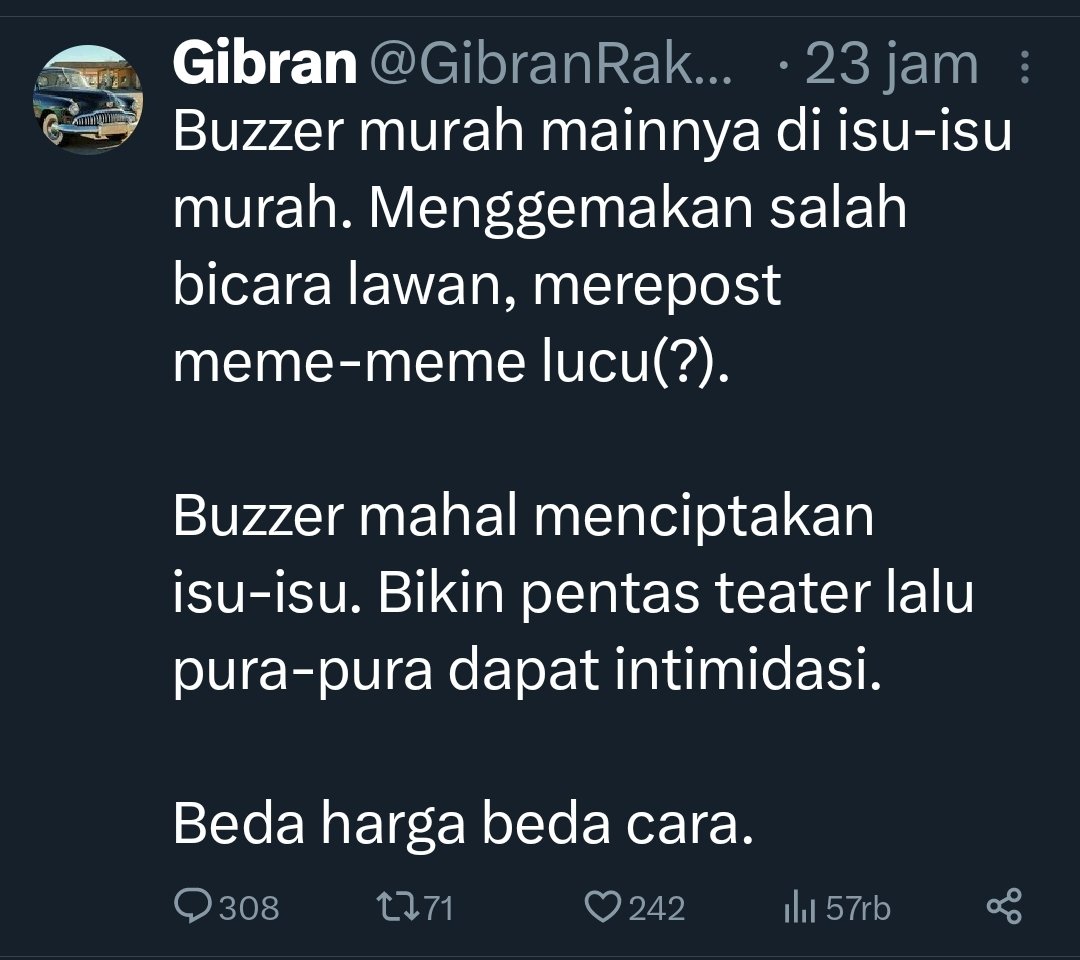 Ono Rego Ono Rupo
hanya ada di musim pilpres

bagaimana caranya menggaet suara dengan berbagai taktik dan strategi

#Advertising
