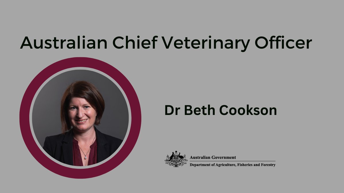 Excited and honoured to be Australia’s Chief Veterinary Officer: minister.agriculture.gov.au/watt/media-rel… @daffgov