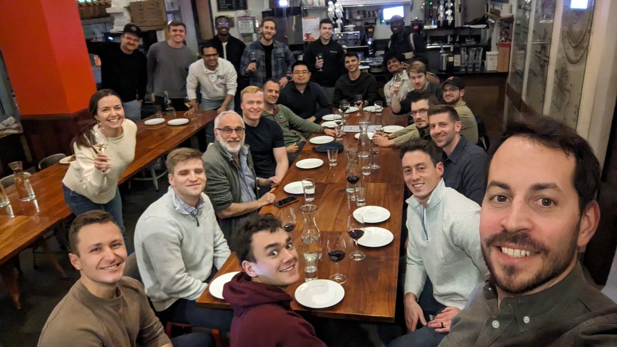 Here's a pic from My First Million Fan Pre-Paid Dinner in Boston / Cambridge with <a href="/raechellambert/">Rae</a> <a href="/benjones/"></a> <a href="/UzomaEgbuchulam/">Uzoma Egbuchulam</a>

<a href="/myfirstmilpod/">My First Million</a> <a href="/ShaanVP/">Shaan Puri</a> <a href="/thesamparr/">Sam Parr</a> getting together in real life on <a href="/getriver_io/">River</a>