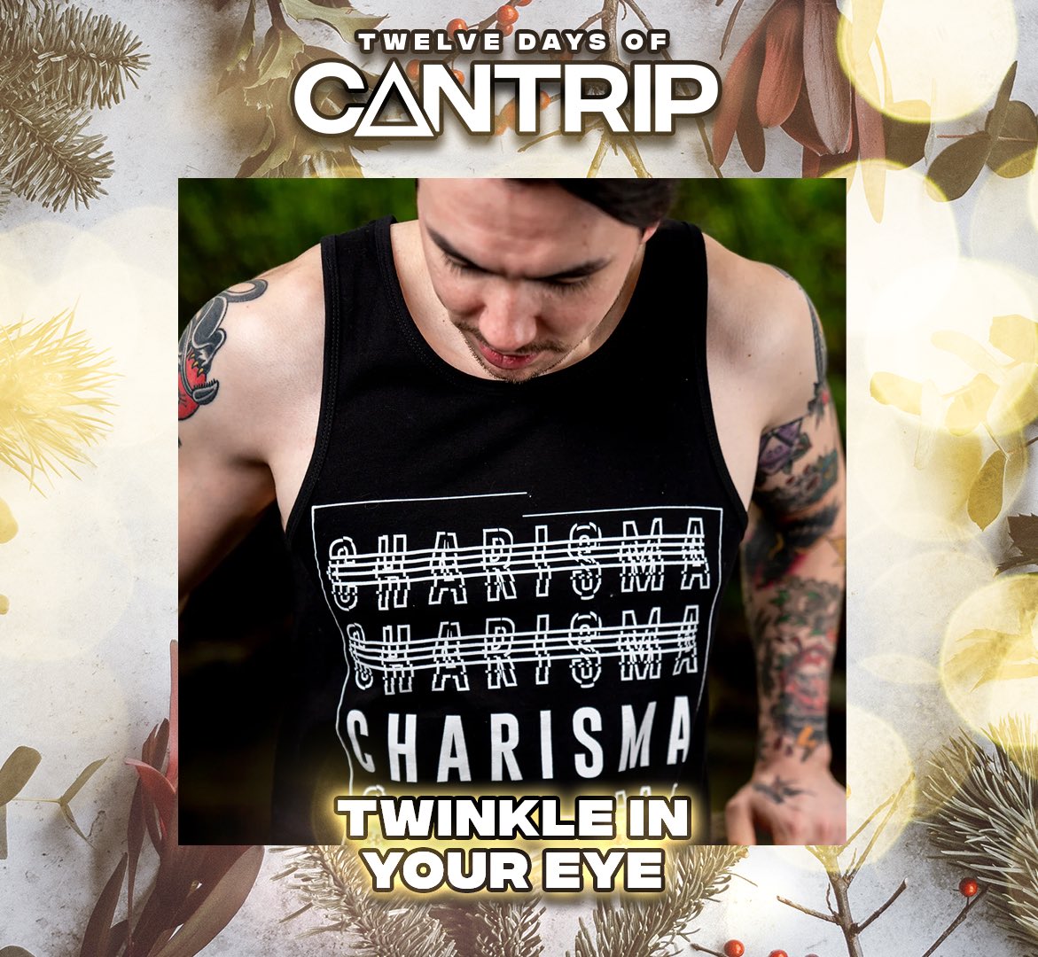 CantripBrand's tweet image. Mariah must be singing to you this year—WOWZA! Be sure to flaunt that rizz with 20% off all Charisma designs today during the #12DaysofCantrip!