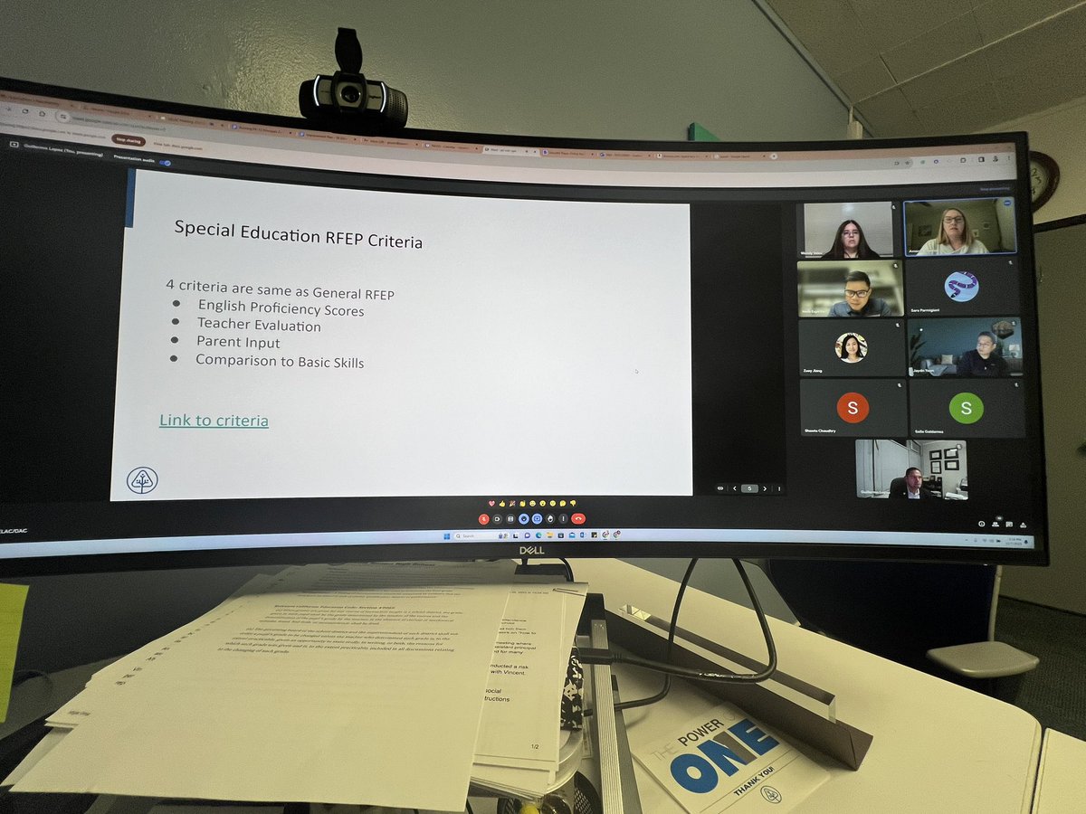 We held our DELAC/DAC meeting this evening as we discussed our LCAP goals, Summative English Language Proficiency Assessments for California (ELPAC), and Special Education Reclassified Fluent English Proficient (RFEP) Criteria. Thank you to our parents for joining us.