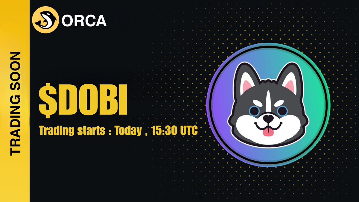 DobiOnSolana's tweet photo. DOBI NEW LISTING ALERT 🦊

$DOBI trading starts on Orca ( @orca_so ) Today (Dec 8th 2023) at 15:30 UTC

💚+♻️ &amp; Drop your $SOL Wallets 👇 https://t.co/9Hpjv6cVo8