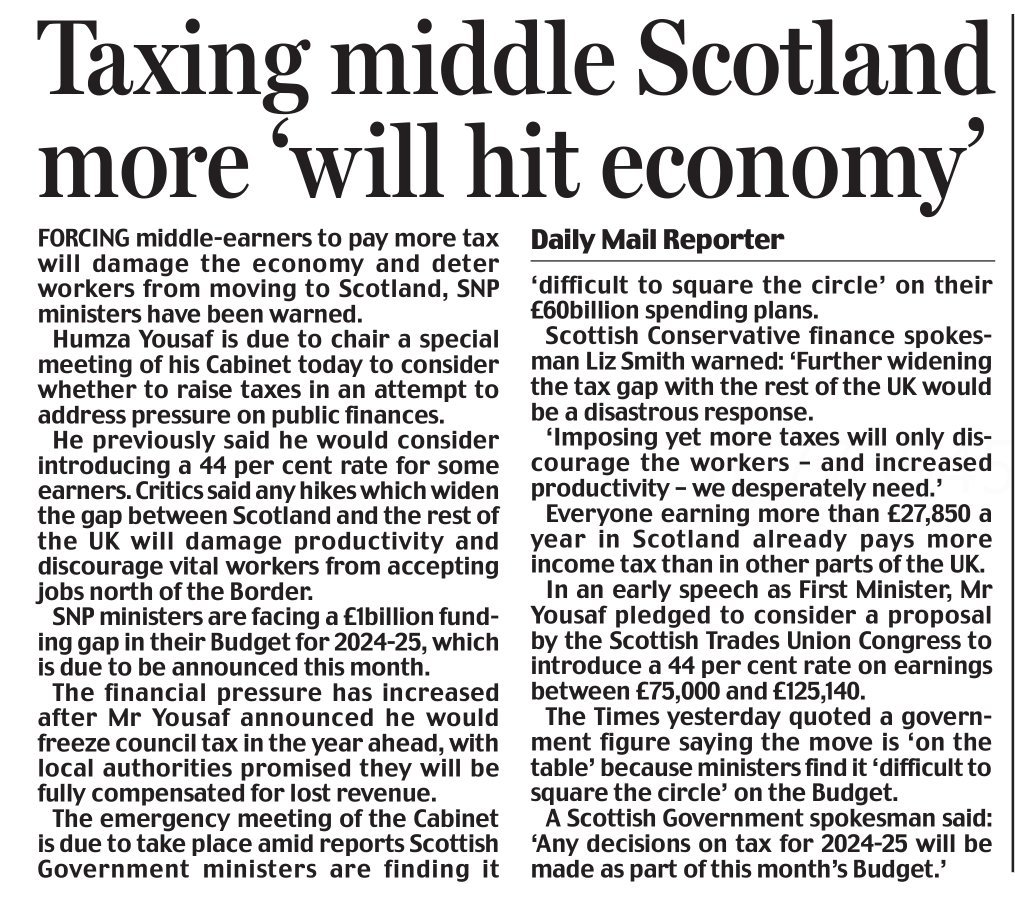 This is simply not true- people love moving to Scotland and paying more tax is a small price to pay for the privilege of being governed by @theSNP and @HumzaYousaf and having access to our wonderful Education system. 🏴󠁧󠁢󠁳󠁣󠁴󠁿🏴󠁧󠁢󠁳󠁣󠁴󠁿🏴󠁧󠁢󠁳󠁣󠁴󠁿🌈🌈🌈