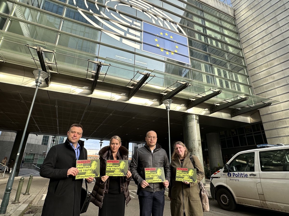 Today is Jimmy Lai’s 76th birthday -his 4th birthday behind bars. Yesterday his son Sebastien came to Brussels with @DoughtyStreet to ask #EU officials to join the call to #FreeJimmyLai. @SupportJimmyLai ⁦⁦@vonderleyen⁩ ⁦⁦@CharlesMichel⁩ ⁦@JosepBorrellF⁩