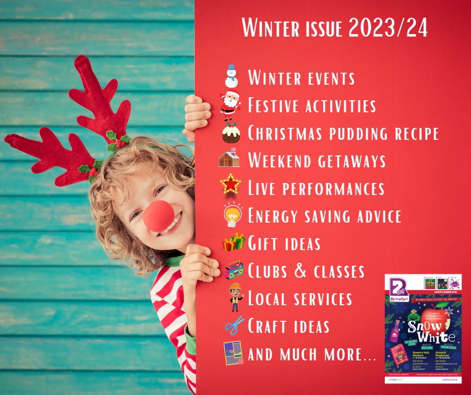 Winter issue out now. Click on the link to read online or DM for a printed copy 
magazines.raring2go.co.uk/northumberland…
 #northumberland #familyfun