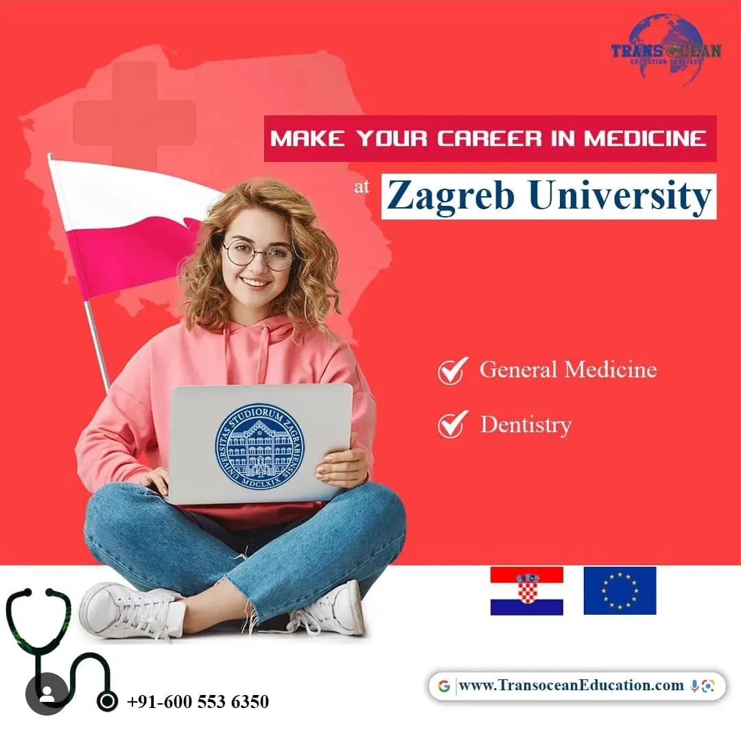 Embark on a remarkable

journey to become a

skilled medical professional

at Zagreb University.

With Transocean Education, your path to a rewarding MBBS degree is guided every step of the way. Let's shape your medical career together!

Visit

transoceaneducation.com