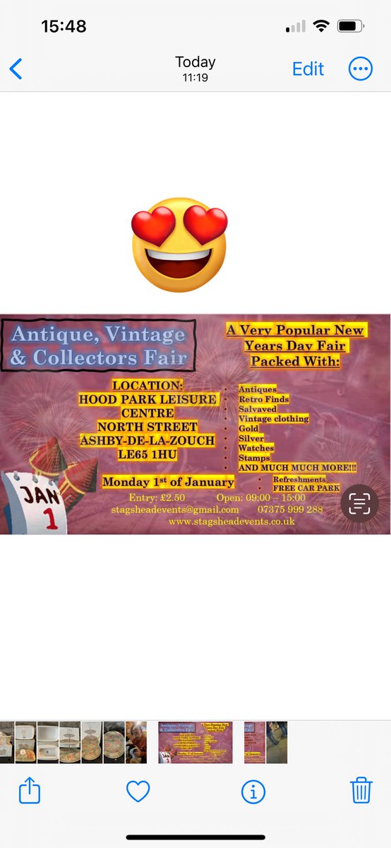 #SaveTheDate #newyearsday #antiquesfair @antiques_atlas @Memorie78326200