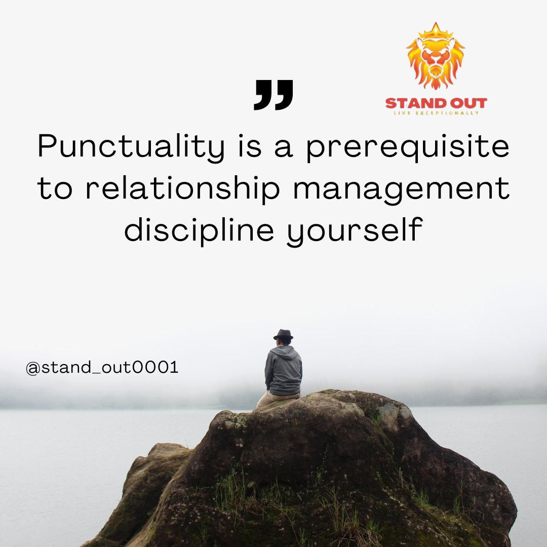 stand_out0001's tweet photo. Punctuality is a prerequisite to relationship management discipline yourself
#standout #motivation https://t.co/7kp5QQCKLW