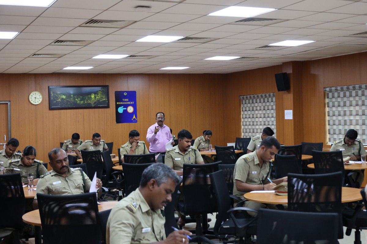 Aiwcrteofficial's tweet image. As part of the one-month certificate course for Forest Range Officer Trainees Module I (Conservation Ecology and Population Estimation) &amp;amp; Module II (Wildlife Management) assessment has been conducted on November 29, 2023. #assessment #exam #modules #ecology #populationestimation