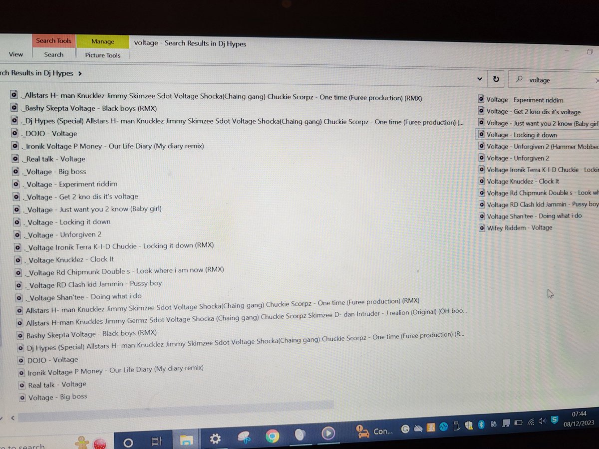 shane_elms's tweet photo. @VoltageOfficial just going through an old hard drive I've got with bareeeee old tunes, just typed in voltage and these are just some of yours https://t.co/mR0hGwYkqK