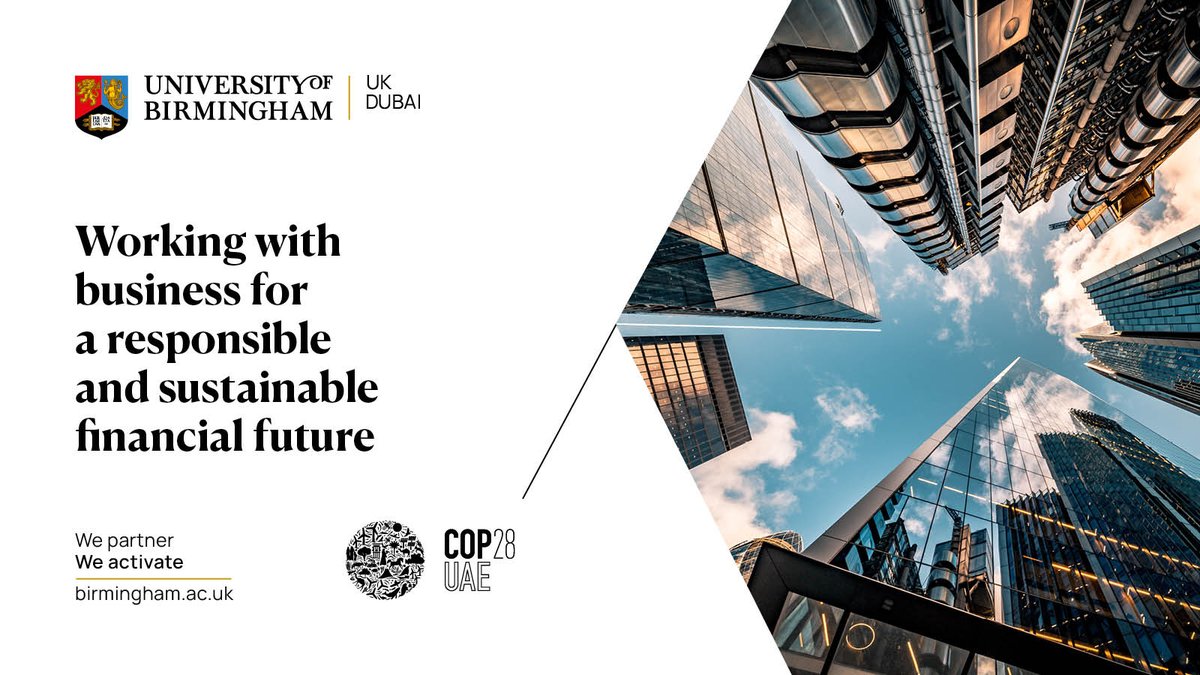 birminghamdubai's tweet photo. Addressing climate change will require financial resources and targeted investments. We’re working with policy makers to ensure financial and legislative decision-making is just and sustainable.
Read our policy brief https://t.co/1s6QJN1JFc
#UoBClimateImpact #COP28 https://t.co/MPamvwUORS