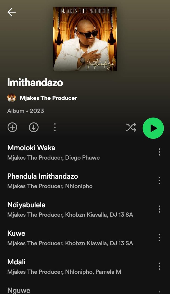 Which song is your favorite on this new Mjakes Album? #Imithandazo
