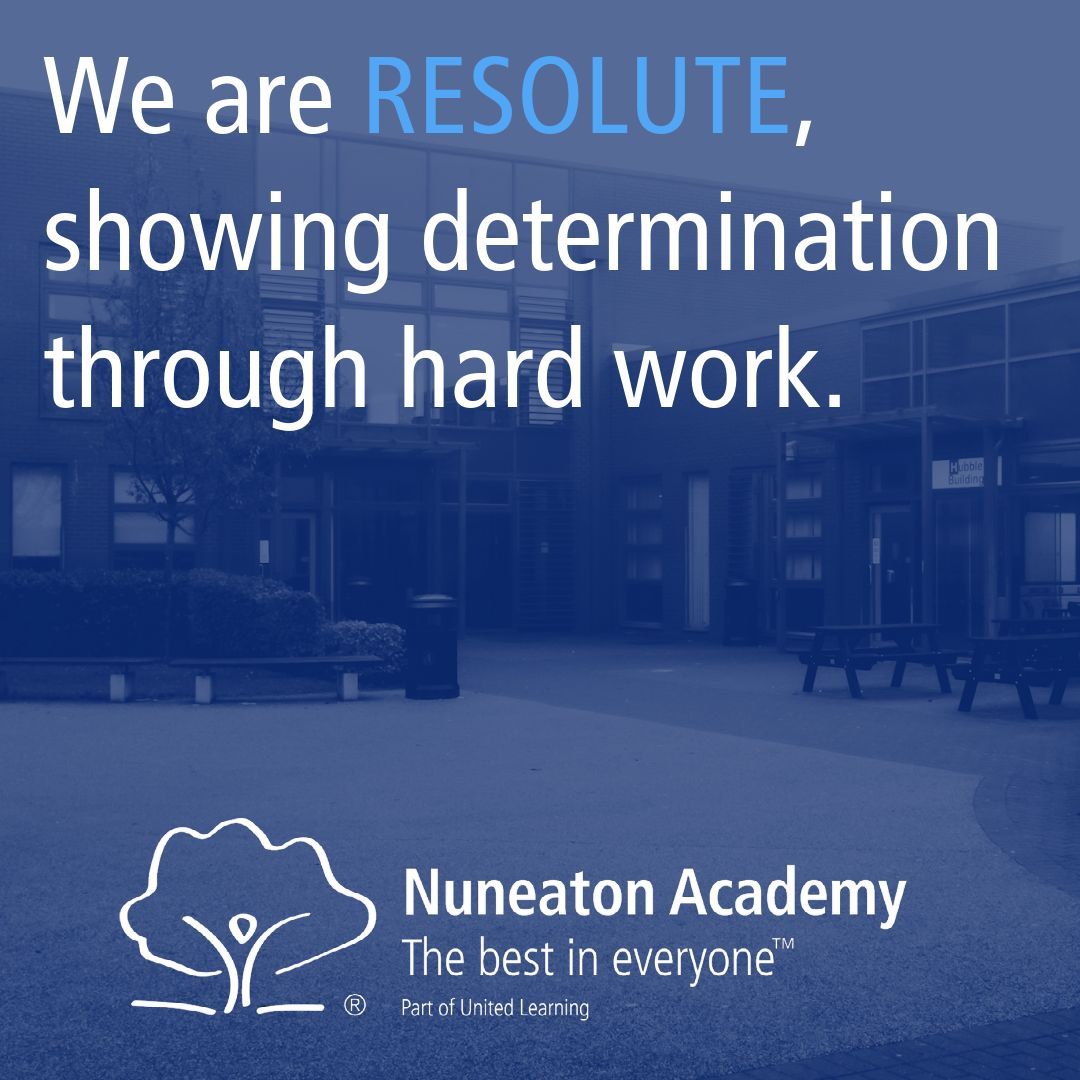 We are RESOLUTE, showing determination through hard work. Through hard work, dedication, and a commitment to continuous improvement, our students learn the value of perseverance. This shapes their achievements and paves the way for lifelong success. buff.ly/3R2acrj