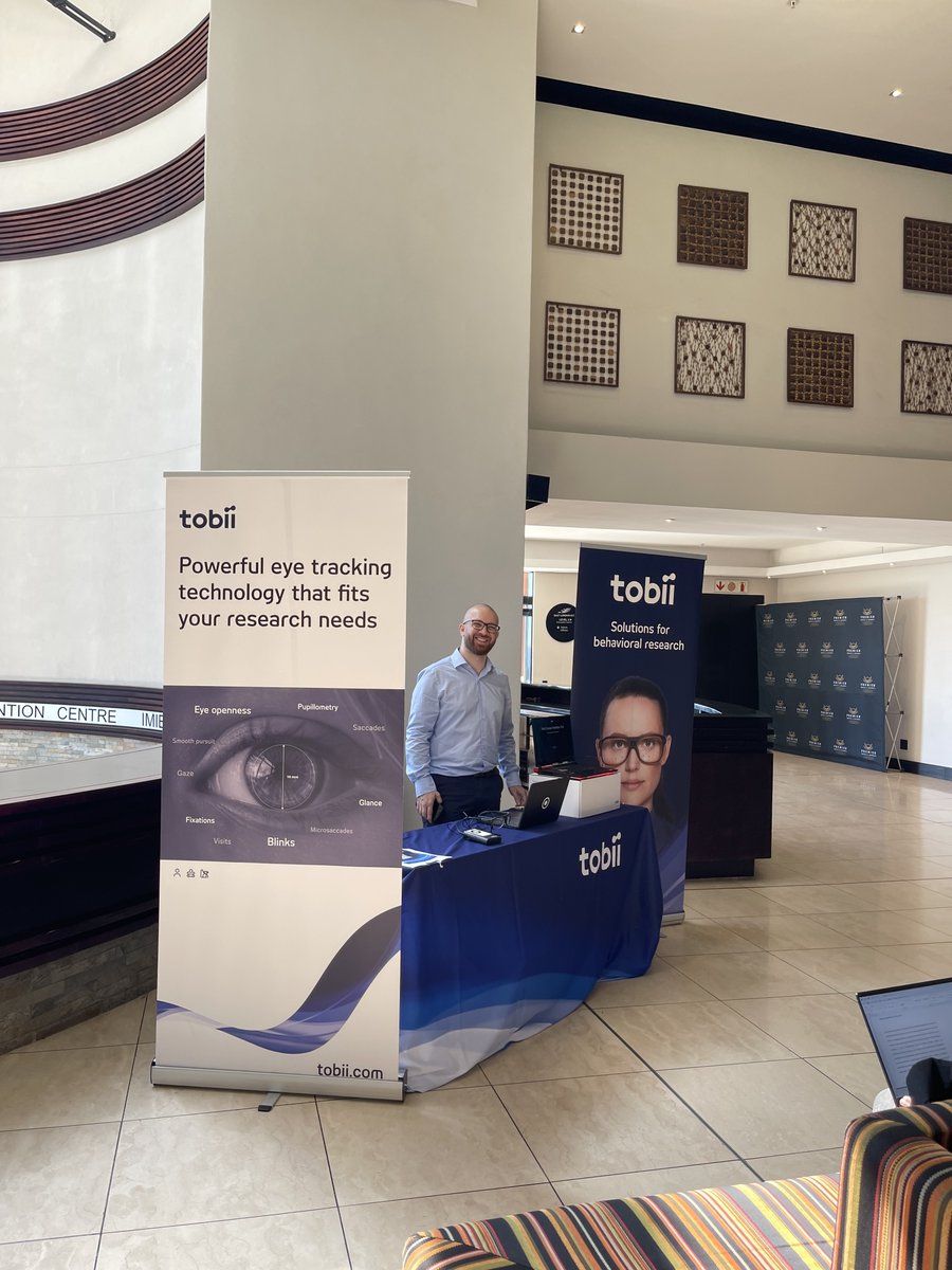 TobiiTechnology's tweet image. 📸Tobii was in South Africa for the 4th annual African Human Computer Interaction Conference @AfriCHI_Conf 2023.

👓The visitors tried Tobii&apos;s products and solutions like #TobiiProGlasses3 #TobiiProSpark, and #TobiiProFusion.