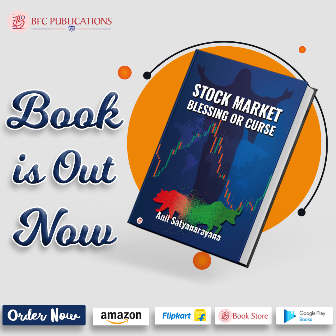 'Stock Market-Blessing Or Curse' by Anil Satyanarayana (Author)
.
.
Amazon - bit.ly/3NfxmcR
Flipkart - bit.ly/3RwEx2R
Google Play - bit.ly/3RbBj35
BFC Store - bit.ly/47KdxCD

#StockMarketInsights #InvestingWisdom  #Selfpublished #Writer #Author