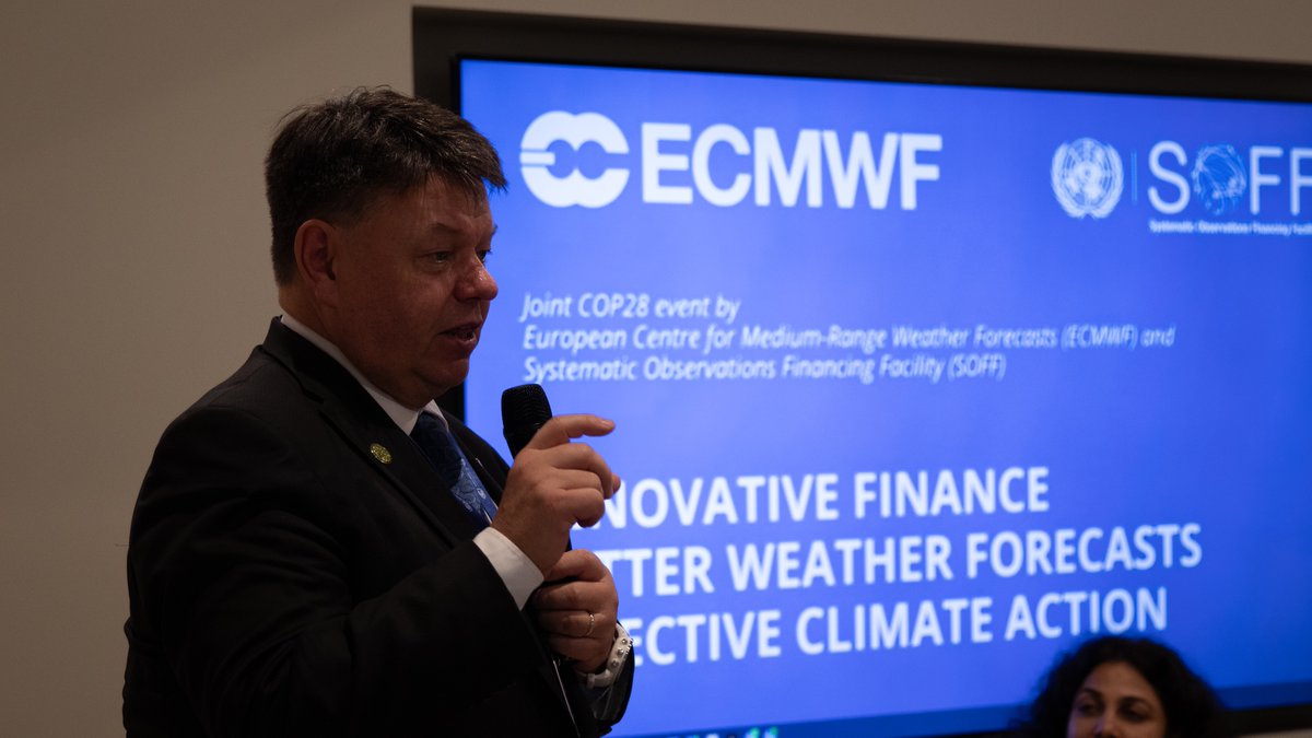 Systematic Observations Financing Facility (SOFF) (@un_soff) on Twitter photo Sincere thanks to all the speakers and participants joining our joint @ecmwf and #SOFF event at #COP28.
Read more about the #ECMWF support to #SOFF countries here: tinyurl.com/ecmwfsoff
Copyright photos <a href="/WMO/">World Meteorological Organization</a> Sincere thanks to all the speakers and participants joining our joint @ecmwf and #SOFF event at #COP28.
Read more about the #ECMWF support to #SOFF countries here: tinyurl.com/ecmwfsoff
Copyright photos <a href="/WMO/">World Meteorological Organization</a>