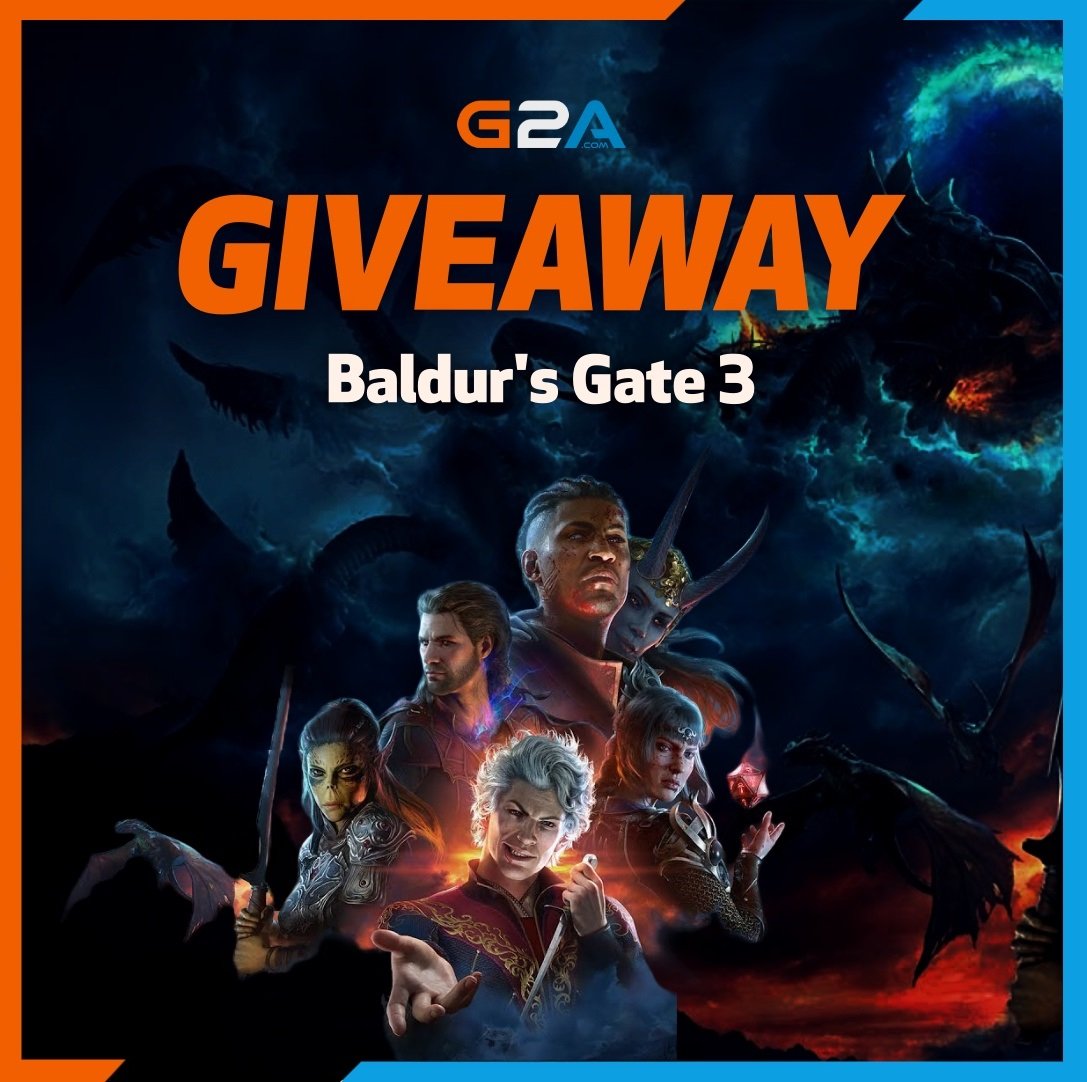 JustinefromG2A's tweet image. 🔥 GIVEAWAY! 🔥

Win the gift card for Baldur's Gate 3 - #TheGameAwards  winner!   

To enter: 
✅  REPOST
✅  FOLLOW
✅  COMMENT your platform

Ends in 2 days ⏰

#BaldursGate3 #GOTY #GOTY2023