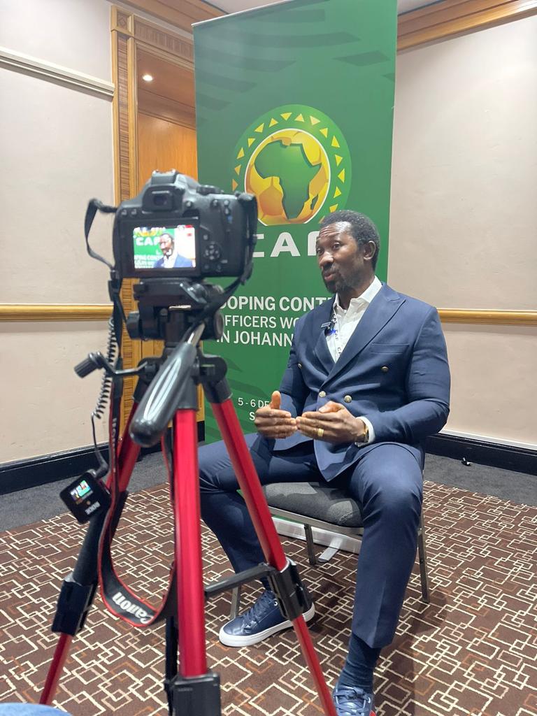 PamboDr's tweet photo. CAF DOPING CONTROL OFFICERS' WORKSHOP IN JOHANNESBURG. I HAD AN OPPORTUNITY TO MAKE A PRESENTATION TO THE PARTICIPANTS AND ALSO APPEARED ON THE SOCCER AFRICA BIG STAGE ON SUPER SPORTS. SABC CAMERAS ROLLED. https://t.co/fPzXVc9bkw