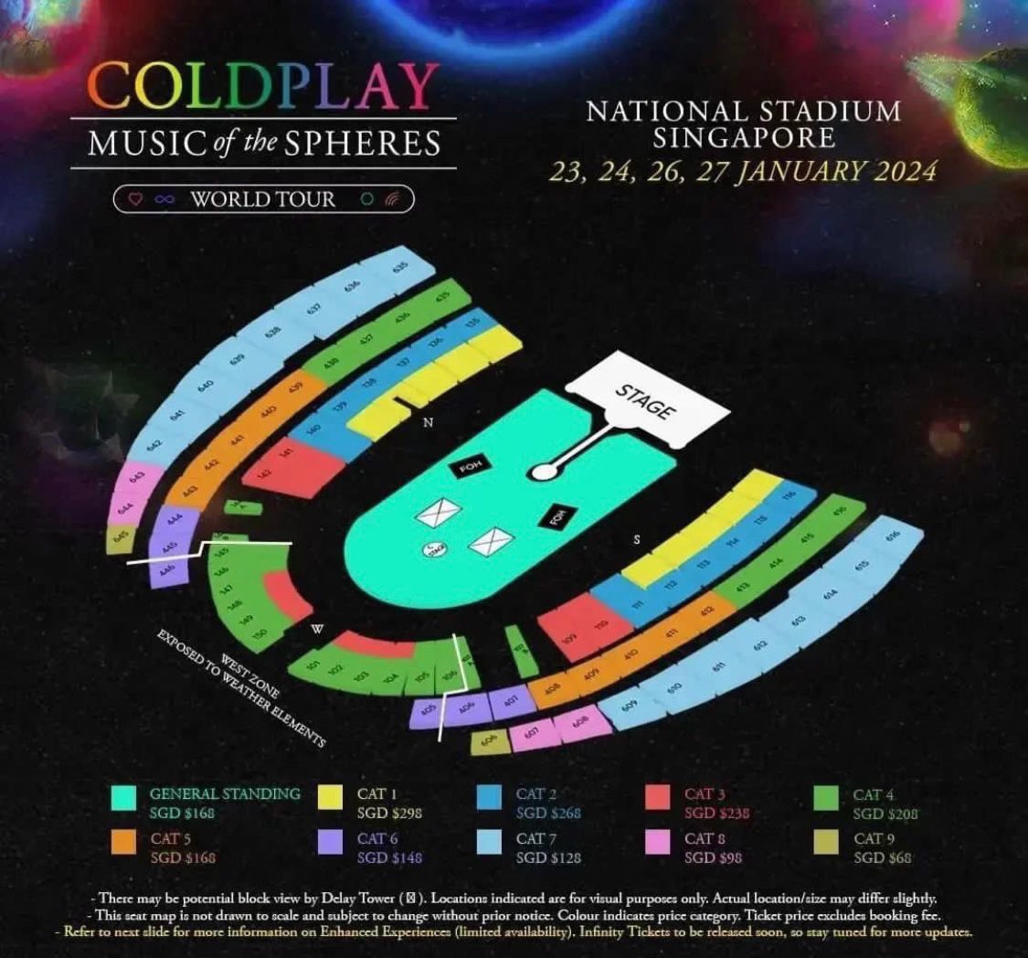 evandaagregs's tweet photo. LAST CHANCE⚠️Hello, Guys! WTS #Coldplay  Music of Spheres in Singapore. 2 tickets for 24 January 2024. CAT 1 (general standing). Normal price. Feel free to ask💜
PS. For serious buyer 
 #coldplaytickets #coldplaysingapore #coldplayinsingapore #coldplaySG https://t.co/MWaAUgCeY9
