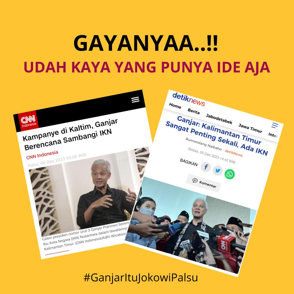 deaasilvanaa's tweet photo. lawak nih pak ganjar
#GanjarItuJokowiPalsu https://t.co/oLlQVu9y8F