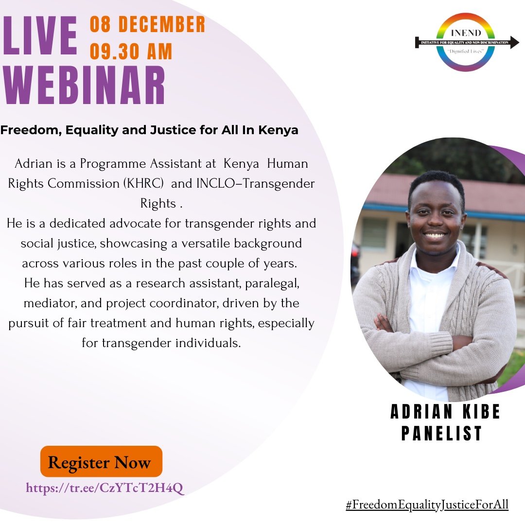 In Kenya, embracing Trans rights is a crucial step towards fostering inclusivity and recognizing the diverse spectrum of gender identities within the LGBTQ+ community. ~@AdrianMuchugu #FreedomEqualityJusticeForAll #UDHR75 @INENDorg @NGLHRC @Galck_ke @Shis1Shisia