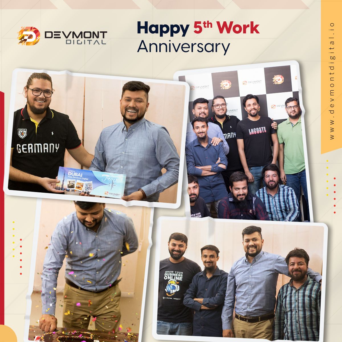 Celebrating 5 years of excellence! Join us in honoring Muhammad Hammad Rashid's remarkable milestone at Devmont Digital. Hammad's dedication and expertise have been crucial to our success. We believe in creating a supportive workplace where employees can thrive.