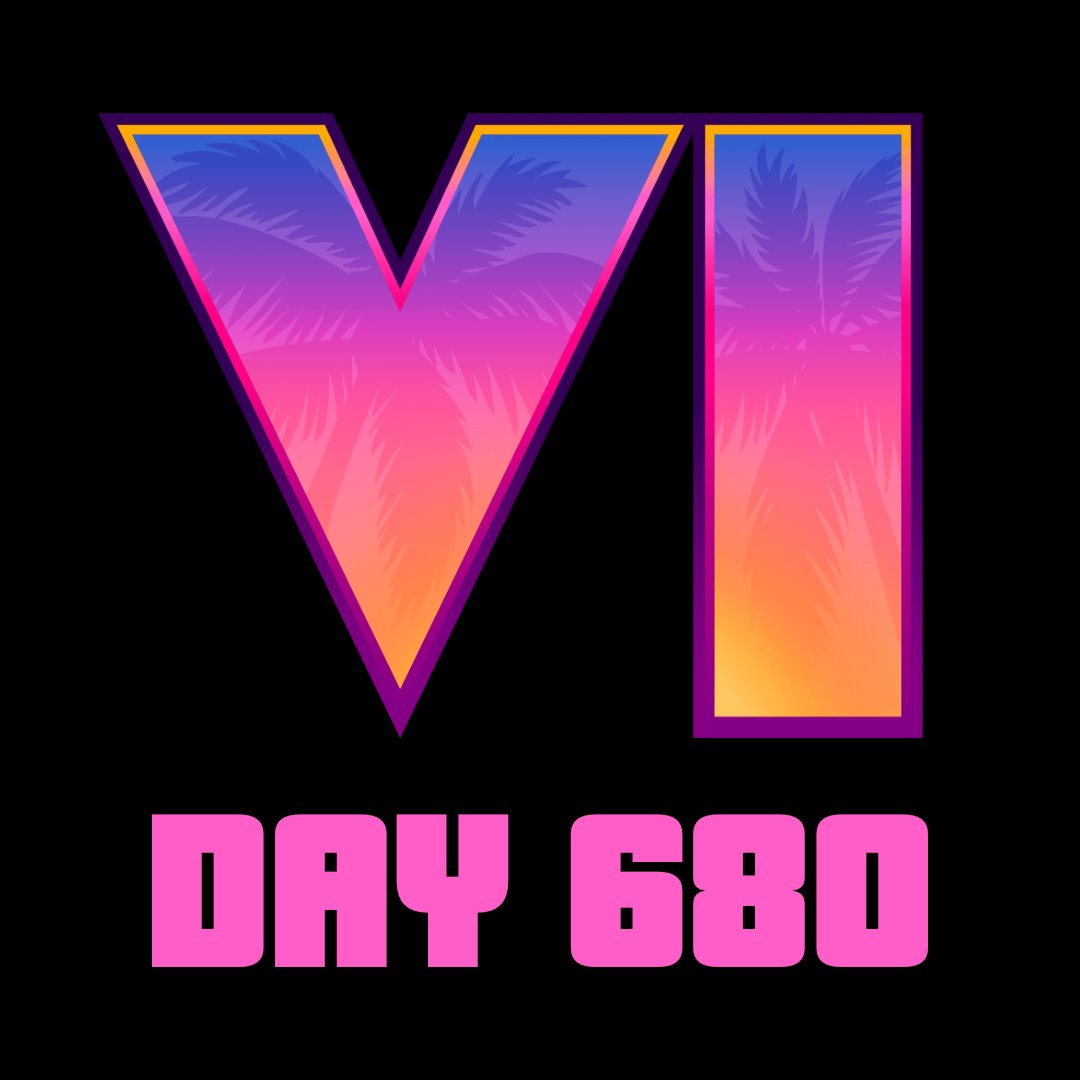 GTAVIGame's tweet photo. Day 680 of waiting for GTA 6 https://t.co/V80N3yadIu