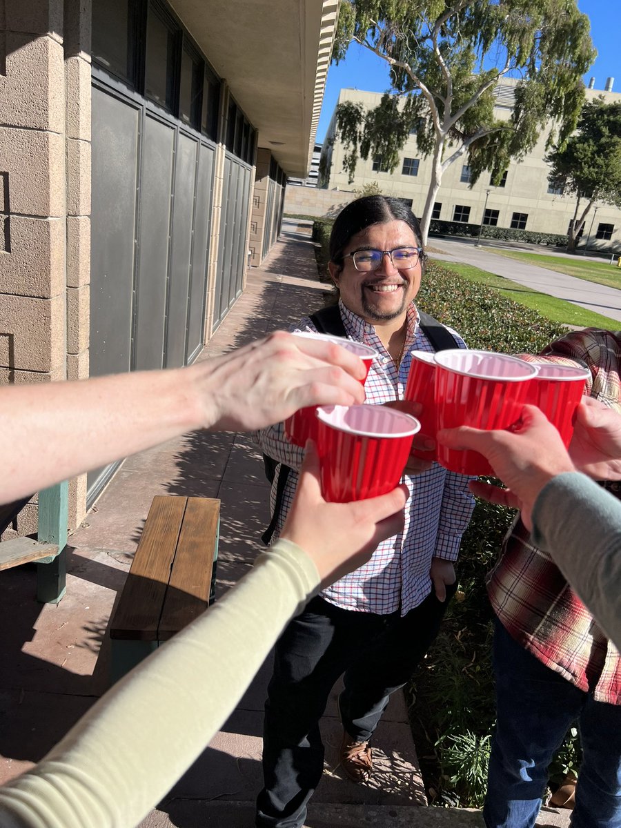 Greene_Lab's tweet photo. Congrats to Larry on his masters defense! Heading back to K-12 education on a reservation in SD, where he has truly excelled before and will, no doubt, be even more effective. Looking forward to seeing the amazing young students coming from his mentorship. https://t.co/h1H46xDd1b