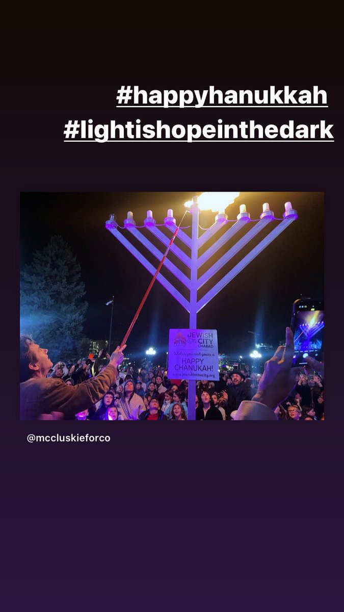 Wishing all a joyous start to #Hanukkah! Elected officials joined #Jewish community members in lighting the menorah and spreading the light of compassion, friendship and hope! #coleg @MikeJohnstonCO @PhilForColorado