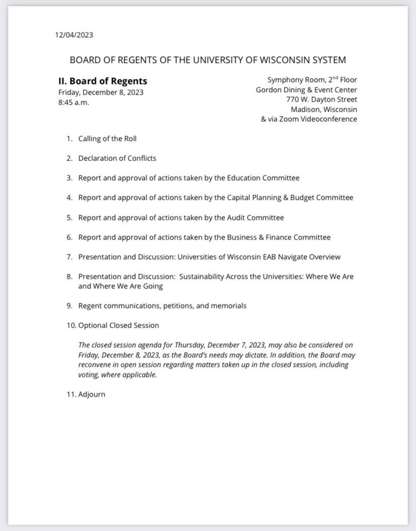 Exchanging UW System building projects for DEI efforts is appalling and disgraceful.

“As a caucus, a line must be drawn and the line is this, Diversity, Equity, and Inclusion (DEI) is non-negotiable. 
Point. Blank. Period.”

Make your voices are heard tomorrow. #PullUp