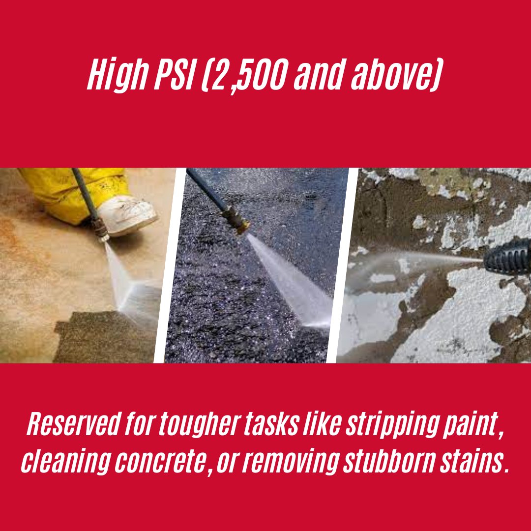PowerSmart_USA's tweet photo. Choosing the right PSI is key for a powerful clean! 🚿✨ Whether it's a gentle touch for your car or a strong blast for that patio makeover, match your pressure washer's PSI to your cleaning needs. 💦

#christmassale2023 #PowerSmart #powersmartusa #powersmarttools #PressureWasher https://t.co/4KqkI8N2oV