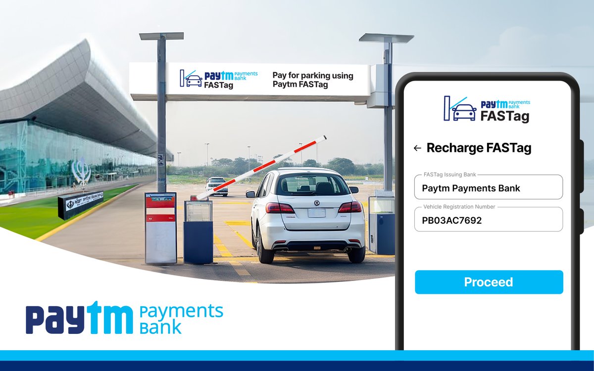 Sat Sri Akaal Amritsar! Here we come! 🚗🙏 India’s largest issuer of FASTags has enabled seamless parking payments at @aaiasrairport. Pay karo tolls, #PaytmPaymentsBankFASTag ke saath, kahin bhi, kabhi bhi 🚀 Know more: paytmbankblog.wpengine.com/2023/11/paytm-… #PaytmKaro