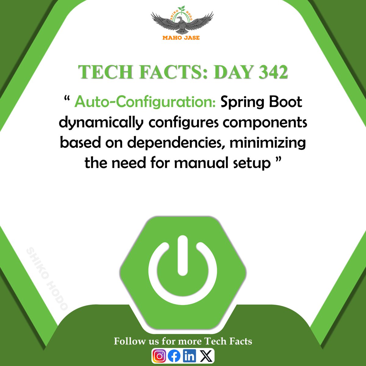 mahojase's tweet photo. Tech Facts: Day 342

#SpringBoot #Java #Microservices #SpringFramework #CodingInJava #JavaDevelopment #SpringBootApps #JavaProgramming #DevOps
#SpringBootCommunity #BackendDevelopment #SpringBootProjects #technology #programming #dailytechfacts #mjit https://t.co/Wa3w5JrU5b