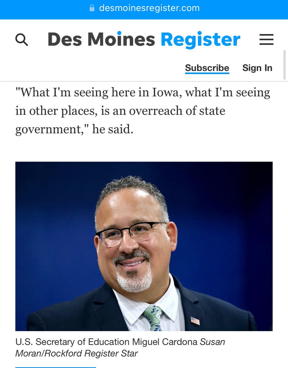 jasonbrune's tweet image. I don't care what the issue is, but whatever it may be: schools, environmental regulation, or otherwise, there can NEVER be "an overreach by state government."  FEDERAL OVERREACH is what we need to be worried about!  Even if it is Iowa! #LookInTheMirror #CooperativeFederalism