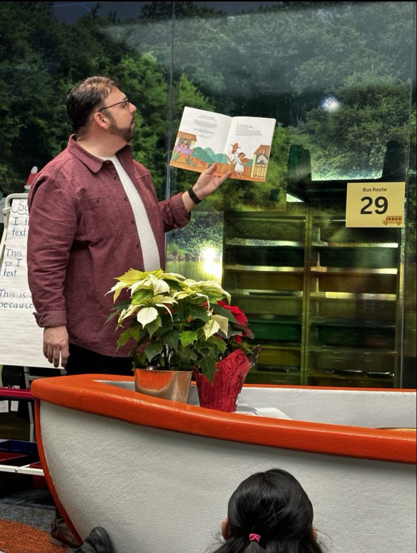 If you can captivate a whole audience of 2nd graders with a book… then you have magic. Thank you so much @MBushnellCE for coming to read the book The Legend of the Poinsettia to 2nd grade today!! They loved it!! ❤️📖<a href="/HumbleISD_CE/">Centennial Elementary</a>